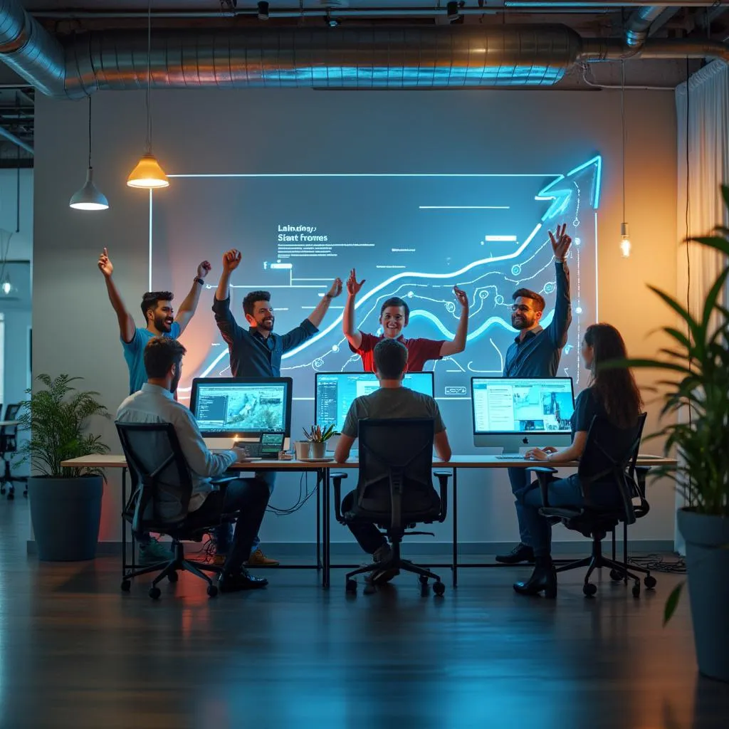 Startup de tecnología en crecimiento